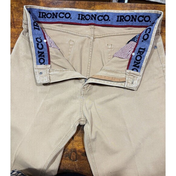 Iron Co. Men's Classic Stretch Comfort Patriot Pants Hay  Beige 34 x 32 - Picture 2 of 7